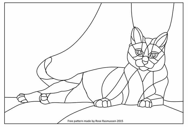 Витраж контур