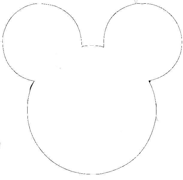 Микки Маус голова шаблон