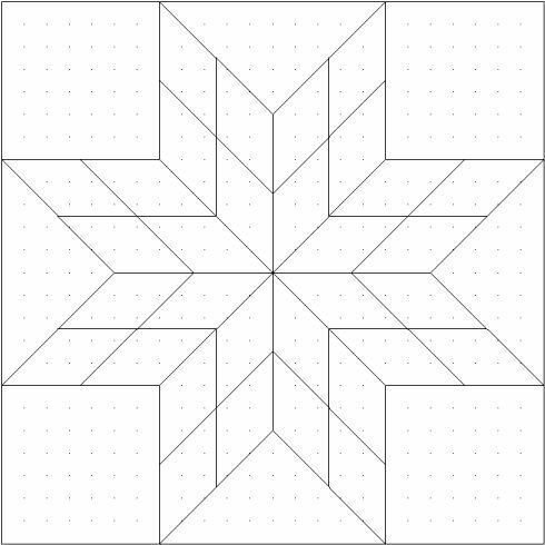 Геометрический узор в квадрате