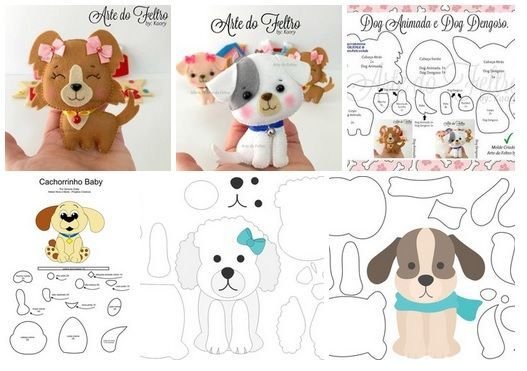 Щенок из фетра