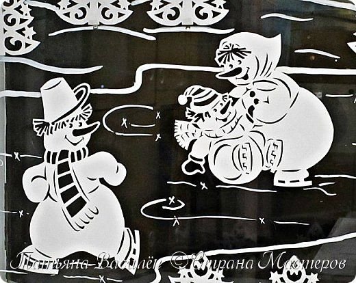 Снеговик почтовик вытынанки по сказке