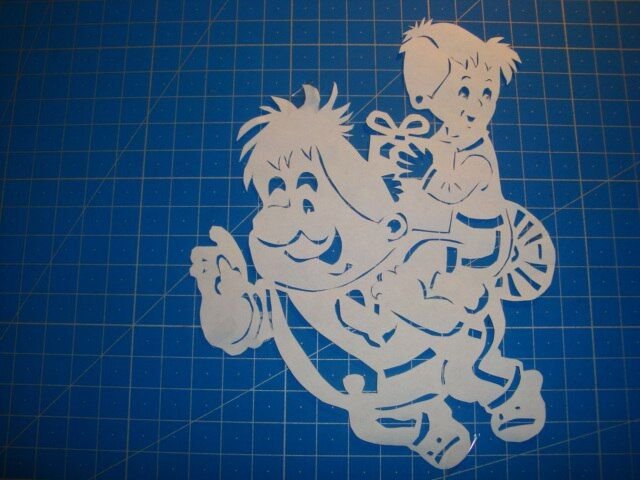 Вытынанки на окна ну погоди новогодние