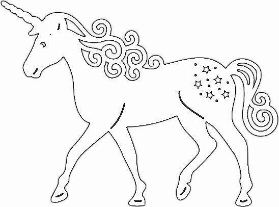 Вытынанка Единорог