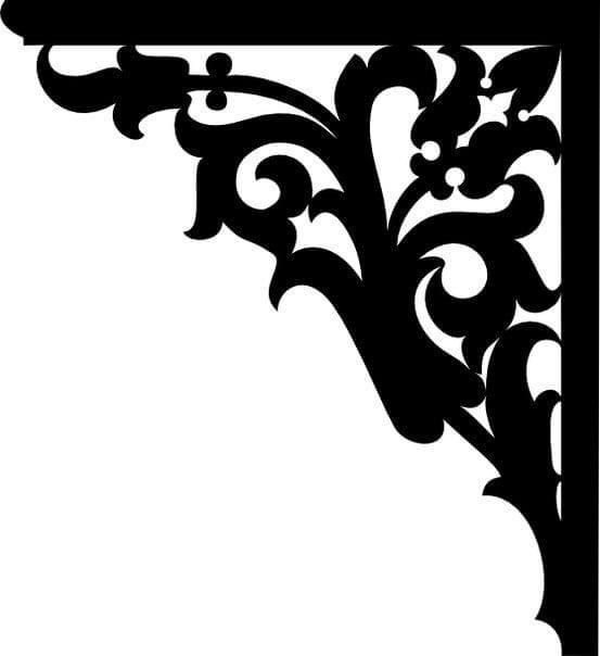 Угловой орнамент для вырезания