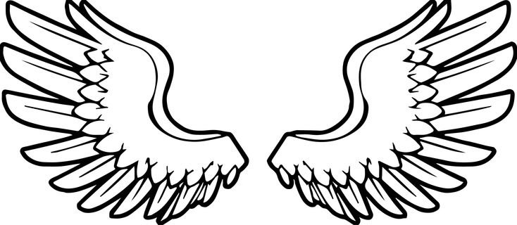 Крылья шаблон