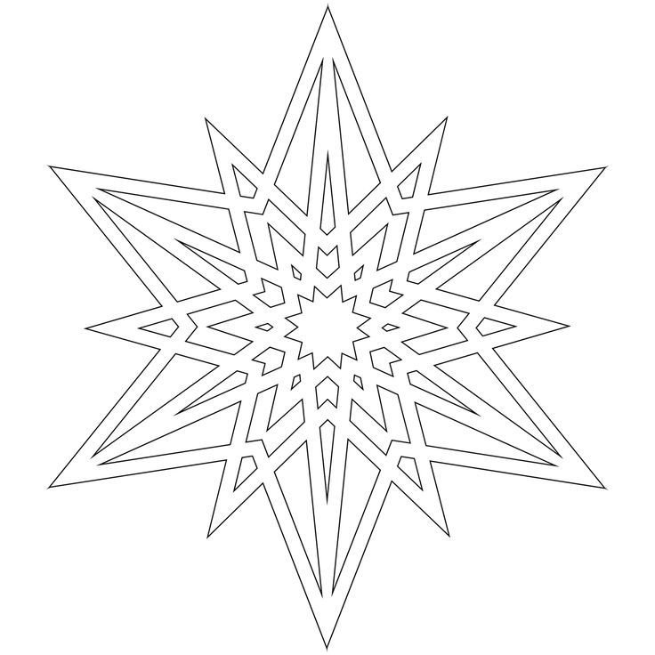 Вытынанки снежинки