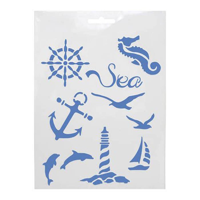 Трафарет морская тематика