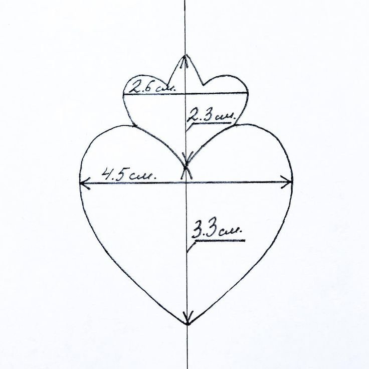 Лекало сердечко