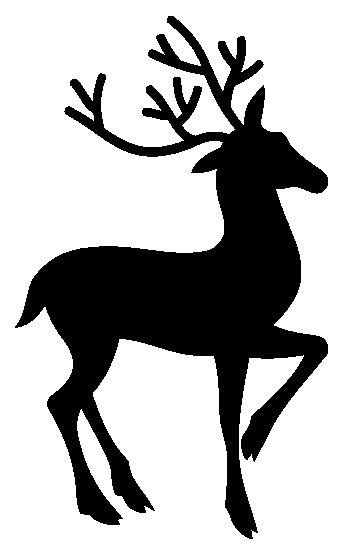 Силуэт оленя