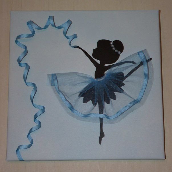 Аппликация балерина