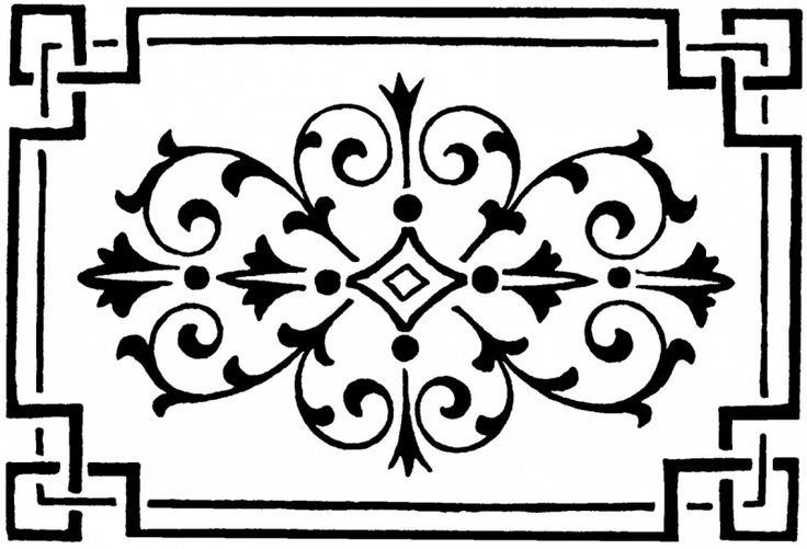 Трафаретный орнамент