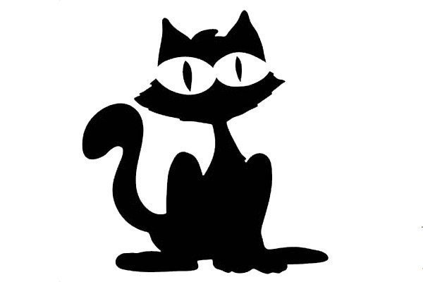 Силуэт котенка