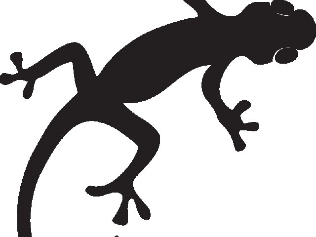 Ящерица силуэт