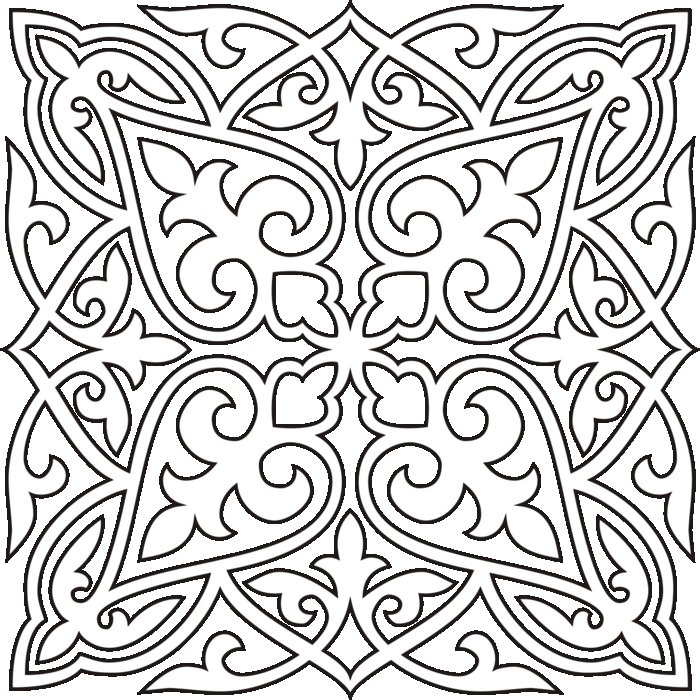 Трафарет "восточные узоры"