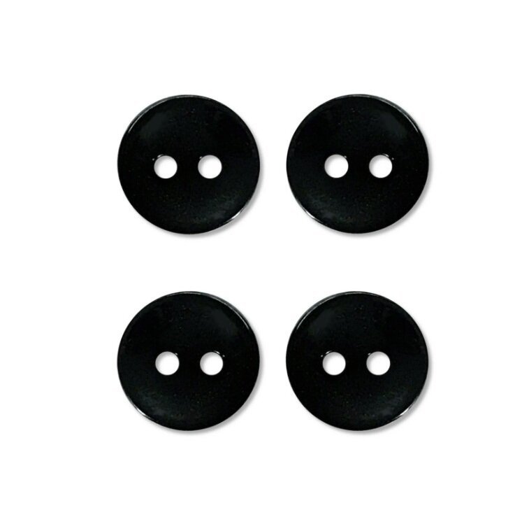 983905 Пуговицы рубашечные чёрные Айрис