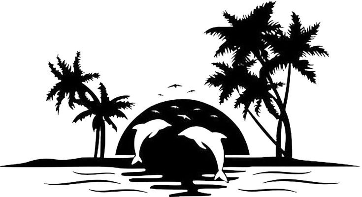 Пальма силуэт