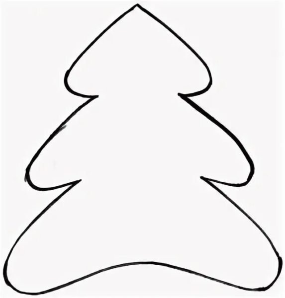 Трафарет "елка"