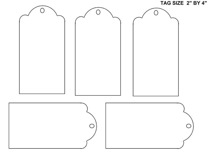 Макет бирки на подарок