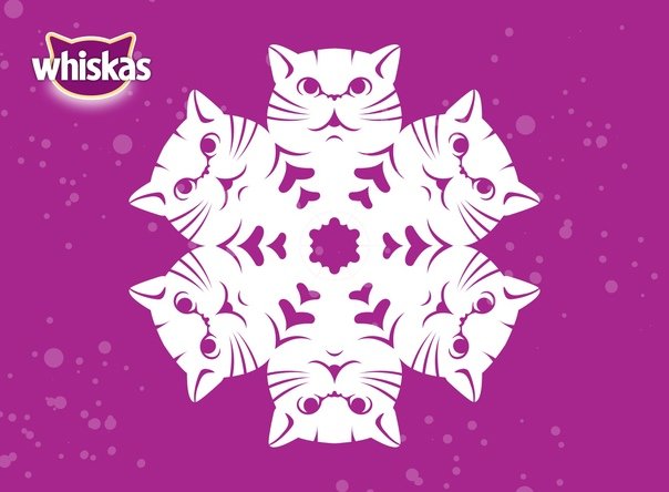 Снежинка "кошки"