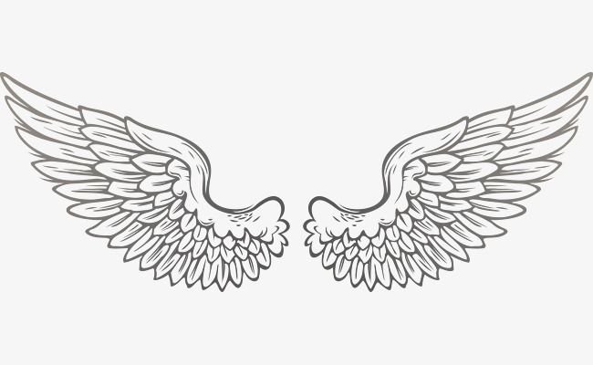 Крылья тату эскиз