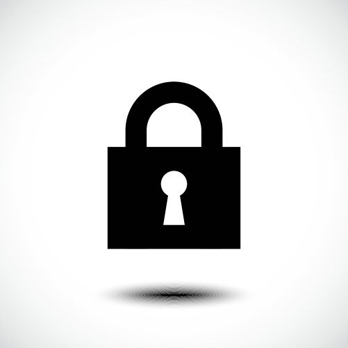 Замок дверной трафарет