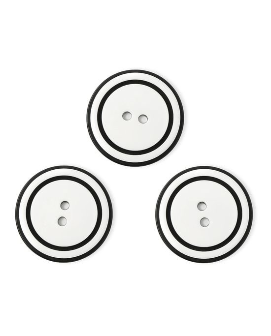 Пуговицы черно белые