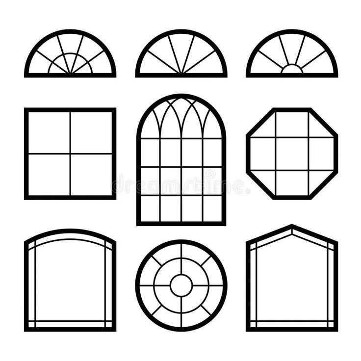 Трафарет "окна"