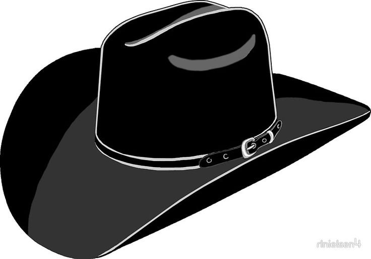 Черно белая шляпа