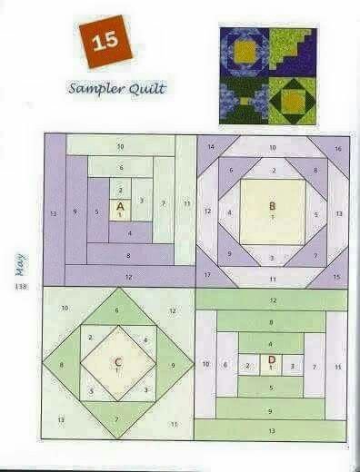Пэчворк схемы одеяло из лоскутков
