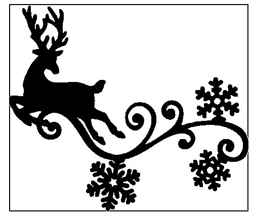Трафарет "олени"