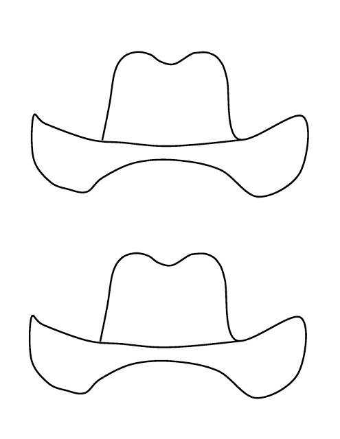 Трафарет шляпы на палочке