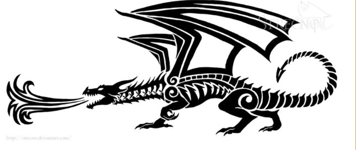 Стилизованный дракон