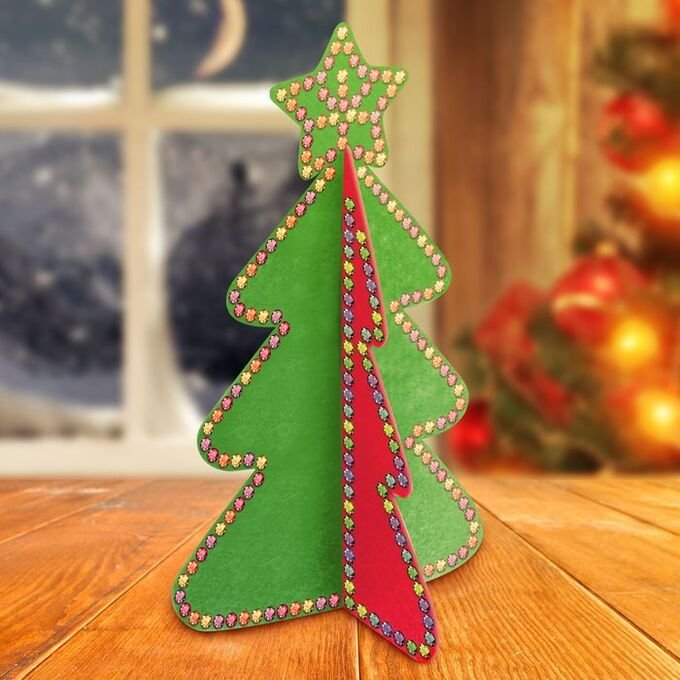 Елка из картона