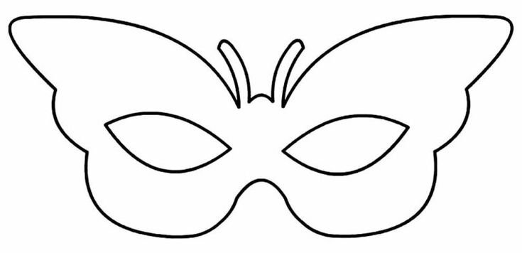 Маска трафарет для детей