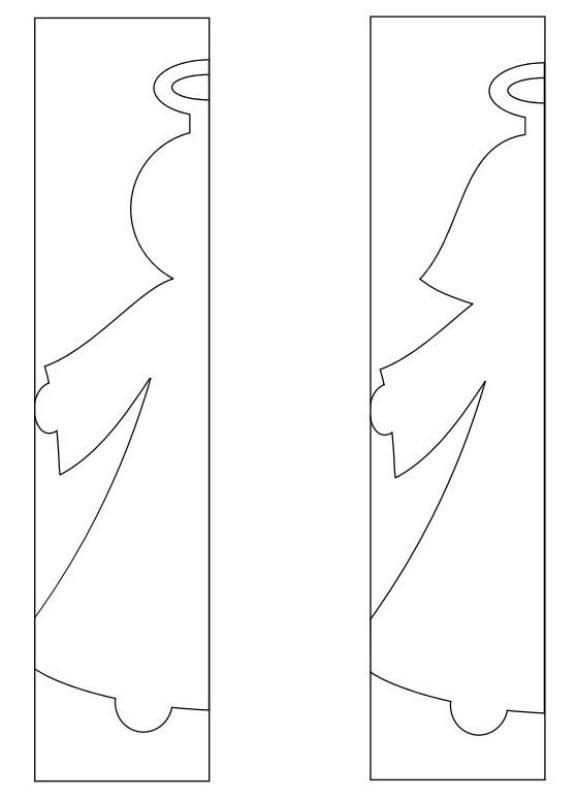 Трафареты для гирлянды на новый год