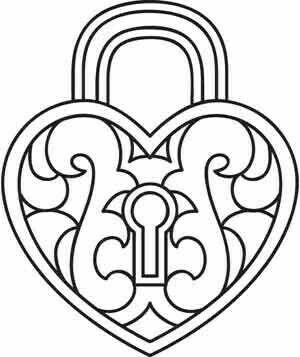 Замок трафарет