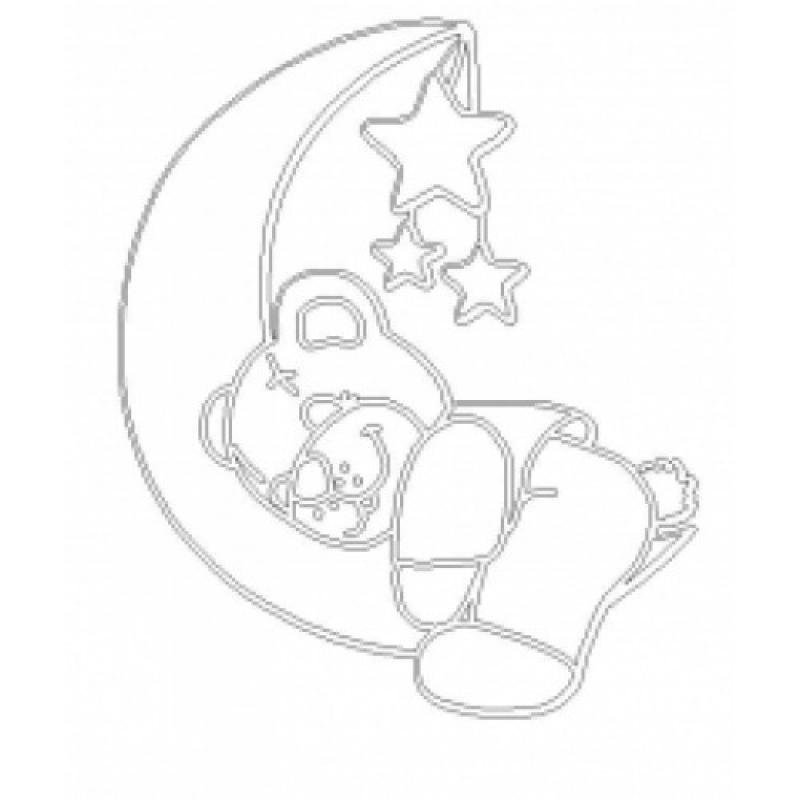 Мишка трафарет для вырезания