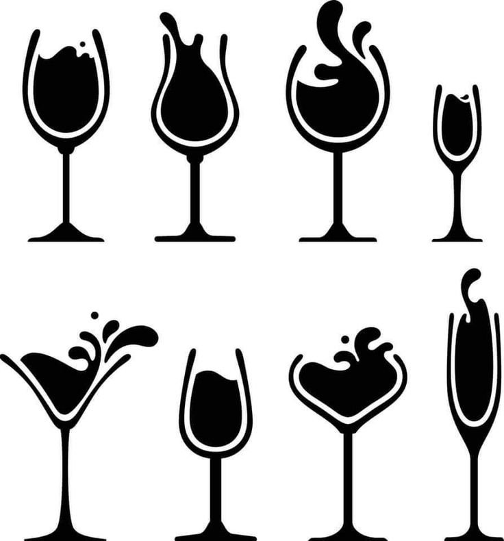 Бокал контур