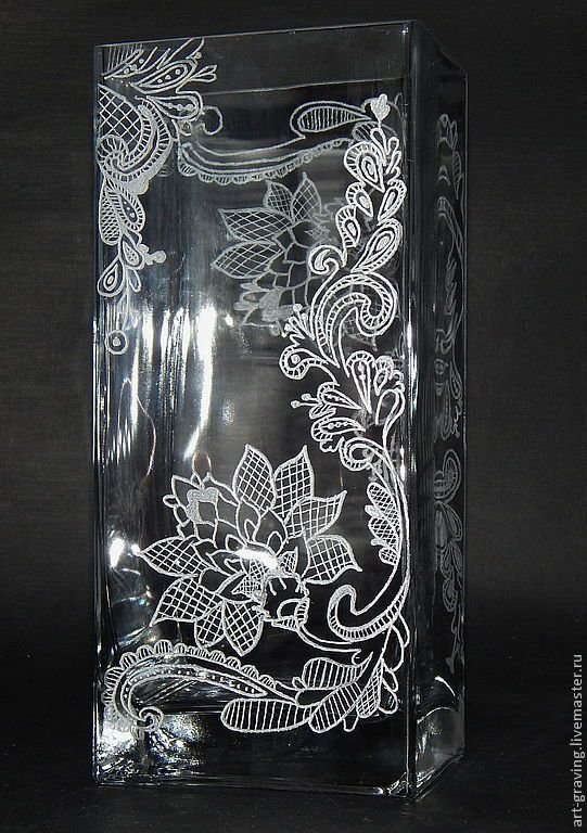 Роспись по стеклу контуром