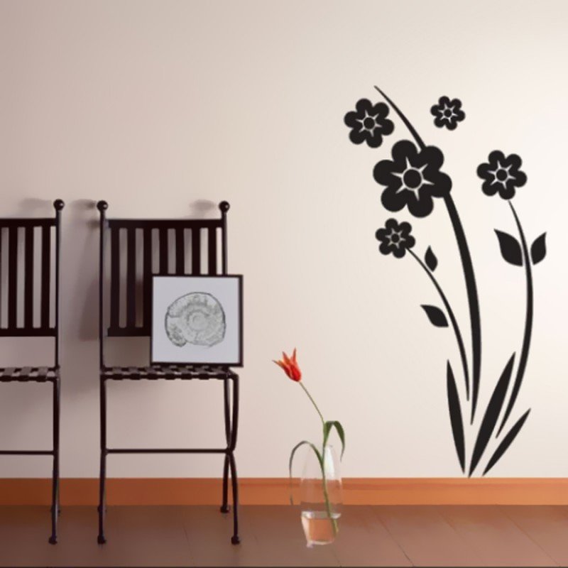 Наклейки ромашки на стену