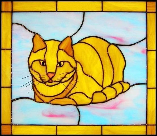 Трафареты для витражей цветные