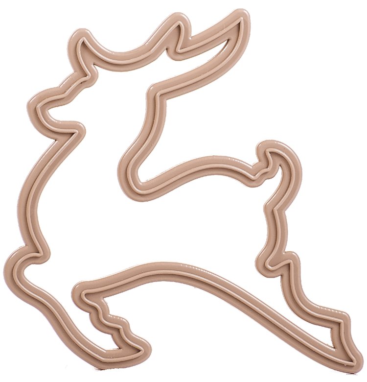 Форма оленя для пряников