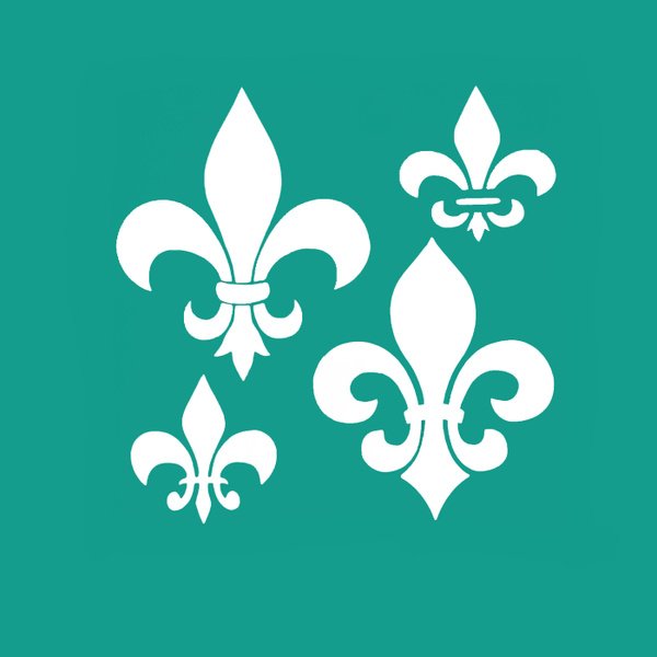 Лилия трафарет