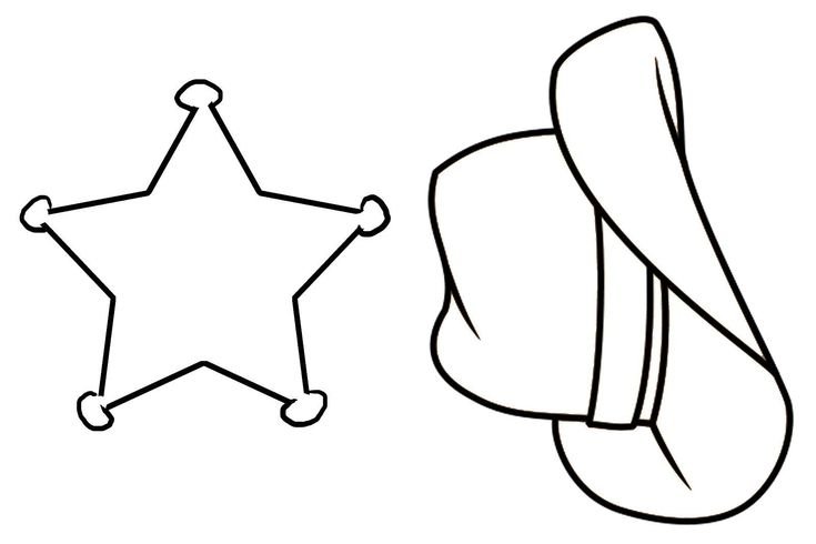 Шляпа трафарет для вырезания