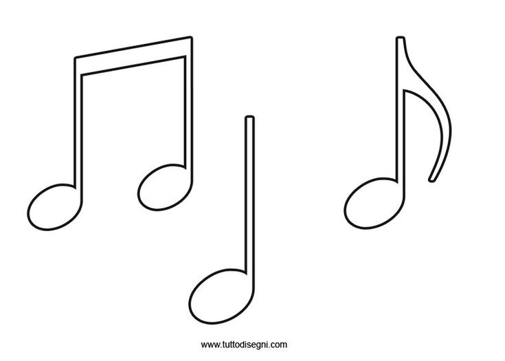 Ноты трафарет