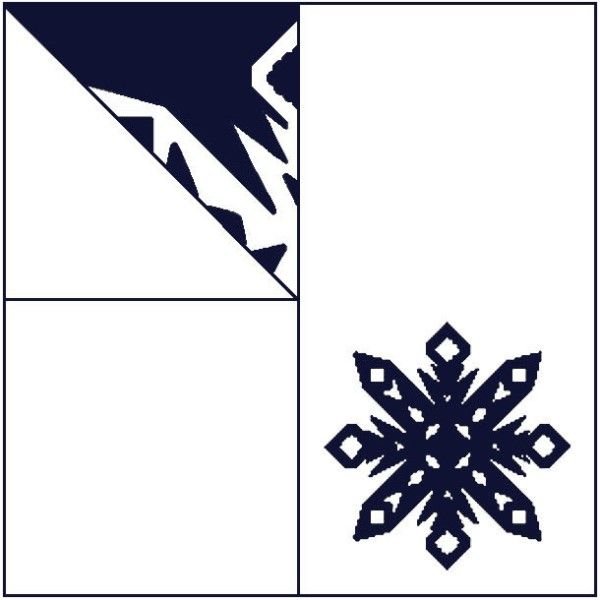 Трафарет «снежинки»