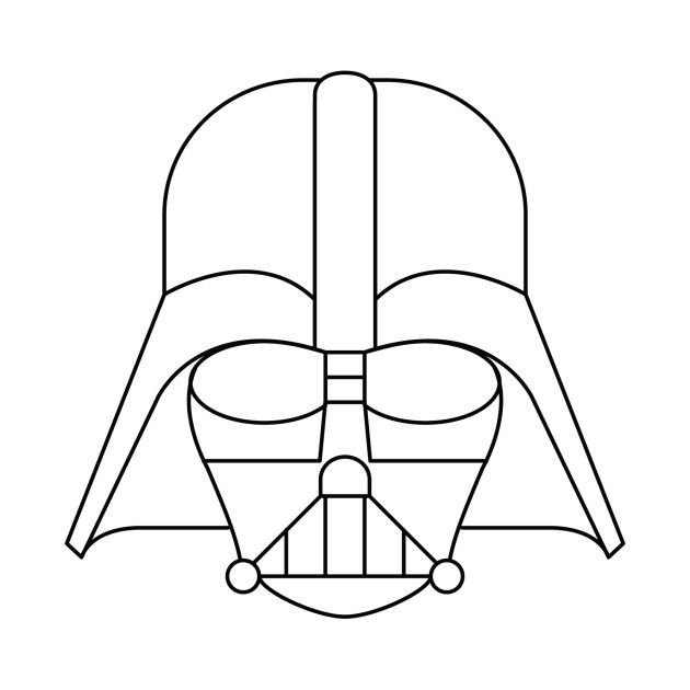 Раскраски Звёздные войны Дарт Вейдер