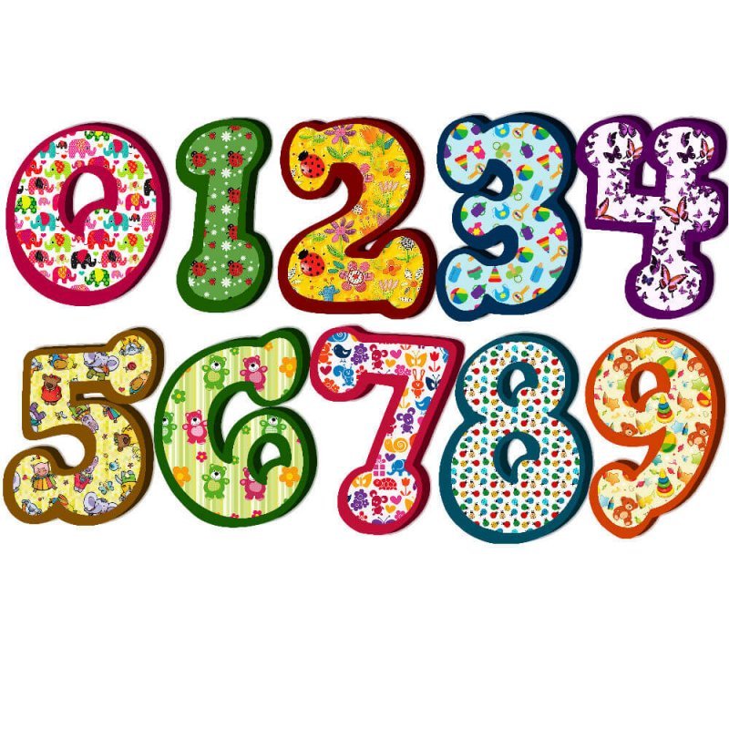 Цифры детские
