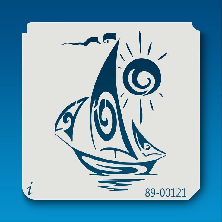 Трафареты в морском стиле