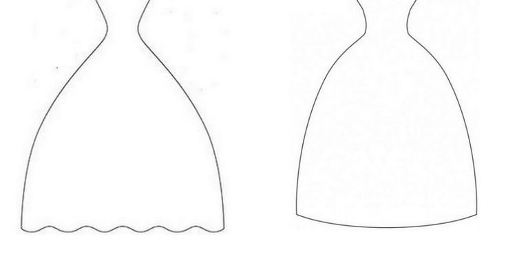 Трафарет платья